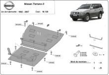 Stahl Unterfahrschutz für Motor Nissan Terrano II (1992-2007)