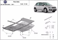 Stahl Unterfahrschutz für Motor Fiat Stilo (2001-2010)