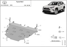 Aluminium Unterfahrschutz für Motor Toyota RAV 4 (2018-2026)