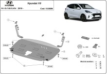 Stahl Unterfahrschutz für Motor Hyundai i10 (2019-2026)
