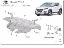 Stahl Unterfahrschutz für Motor Hyundai Tucson (2015-2020)