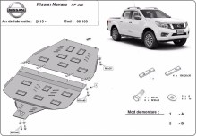 Stahl Unterfahrschutz für Getriebe Nissan Navara NP300 - D23 (2015-2021)