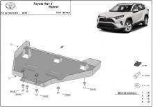 Stahl Unterfahrschutz für Differentialschutz Toyota RAV 4 Hybrid (2018-2025)