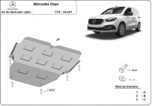 Stahl Unterfahrschutz für Motor Mercedes Citan (2021-2026)