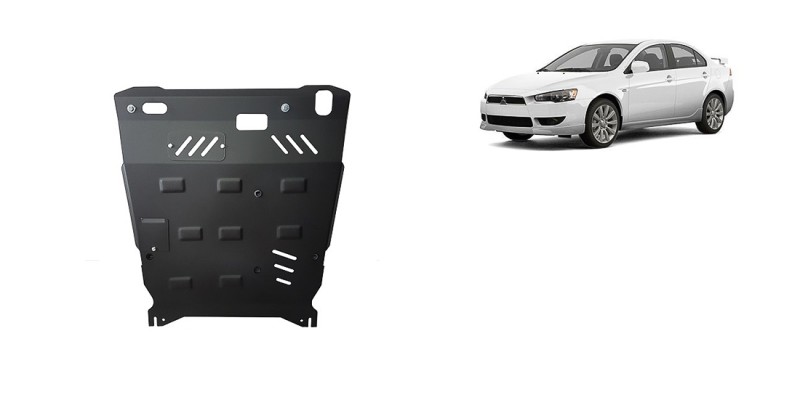 Stahl Unterfahrschutz für Motor, Getriebe Mitsubishi Lancer (2007-2017)