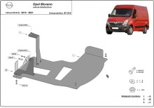 Stahl Unterfahrschutz für Katalysator Opel Movano (2010-2021)