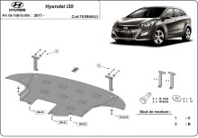 Aluminium Unterfahrschutz für Motor Hyundai i30 (2017-2026)
