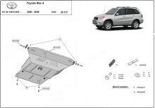 Stalowa Osłona pod silnik Toyota Rav4 (2000-2006) EAN