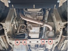 Stahl Unterfahrschutz für Getriebe Mitsubishi Pajero 3 (V60, V70) Vers. 2.0 (1999-2007)