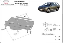 Stahl Unterfahrschutz für Getriebe Automatikgetriebe Audi Allroad A6 (2000-2005)
