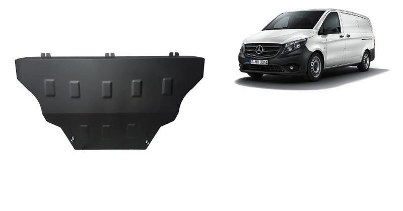 Stahl Unterfahrschutz für Motor Mercedes V-Class W447, 4x2, 1.6 D (2014-2026)