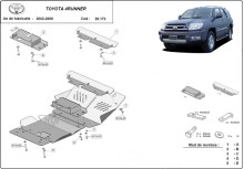 Aluminium Unterfahrschutz für Motor Toyota 4Runner (2002-2009)