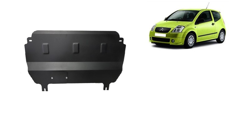 Stahl Unterfahrschutz für Motor Citroen C2 (2003-2009)