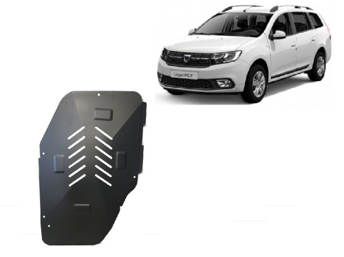 Stahl Unterfahrschutz für Kraftstofftank Dacia Logan II (2012-2020)