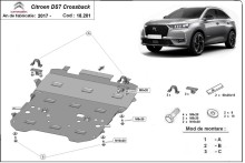 Stahl Unterfahrschutz für Motor Citroen DS7 Crossback (2017-2026)