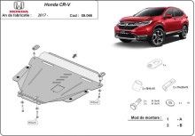 Stahl Unterfahrschutz für Motor Honda CR-V (2017-2022)