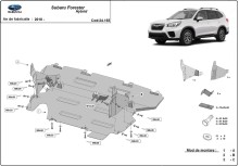 Stahl Unterfahrschutz für Motor Subaru Forester 5 - hybrid (2018-2026)
