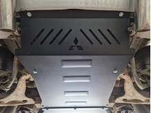 Stahl Unterfahrschutz für Motor, Kühler Mitsubishi Pajero 3 (V60, V70) Vers 2.0 (1999-2007)