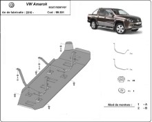 Stahl Unterfahrschutz für Kraftstofftank VW Volkswagen Amarok - Nur für Versionen ohne Werksschutz (2010-2022)