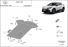 Aluminium Unterfahrschutz für Katalysator Toyota C-HR (2023-2026)
