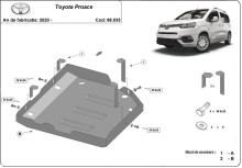 Stahl Unterfahrschutz für AdBluetank Toyota Proace (2020-2026)