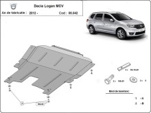 Stahl Unterfahrschutz für Motor Dacia Logan MCV (2012-2020)