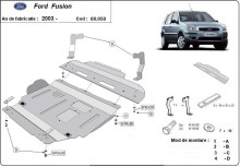 Stahl Unterfahrschutz für Motor Ford Fusion (2003-2012)