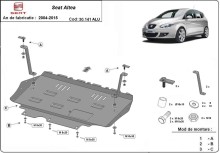 Aluminium Unterfahrschutz für Motor Seat Altea (2004-2015)