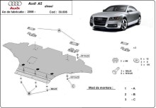 Stahl Unterfahrschutz für Motor Audi A5 diesel (2008-2016)