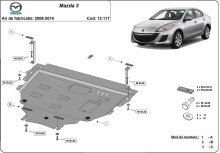 Stahl Unterfahrschutz für Motor Mazda 3 (2008-2014)