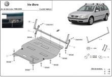 Aluminium Unterfahrschutz für Motor Volkswagen Bora (1998-2006)