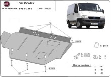 Stahl Unterfahrschutz für Motor Fiat Ducato (1994-2006)