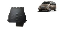 Stahl Unterfahrschutz für Getriebe Mercedes Viano W639 - 4x4 - Automatikgetriebe (2003-2014)