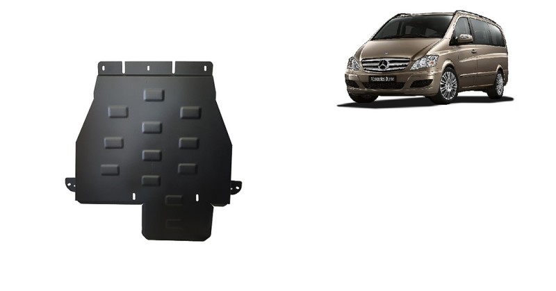 Stahl Unterfahrschutz für Getriebe Mercedes Viano W639 - 4x4 - Automatikgetriebe (2003-2014)