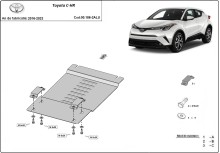 Aluminium Unterfahrschutz für Katalysator Toyota C-HR (2016-2023)