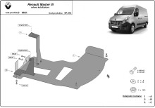 Stahl Unterfahrschutz für Katalysator Renault Master 3 (2022-2026)