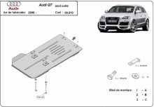 Stahl Unterfahrschutz für Getriebe Audi Q7 (2006-2015)