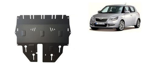 Stahl Unterfahrschutz für Motor Skoda Fabia 2 (2007-2014)