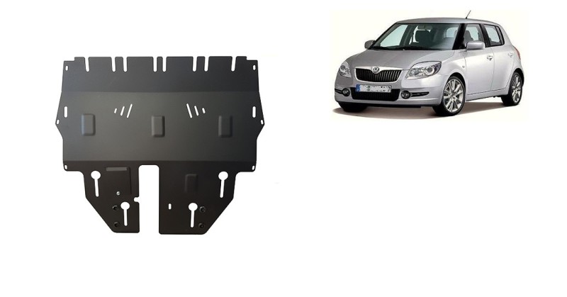 Stahl Unterfahrschutz für Motor Skoda Fabia 2 (2007-2014)