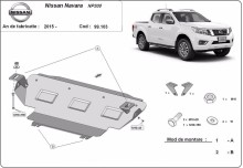 Stahl Unterfahrschutz für Kühler Nissan Navara NP300 - D23 (2015-2021)