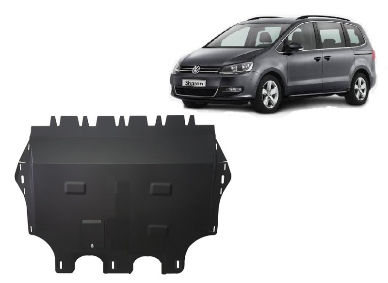 Stahl Unterfahrschutz für Motor Volkswagen Sharan mit Webasto (2010-2020)