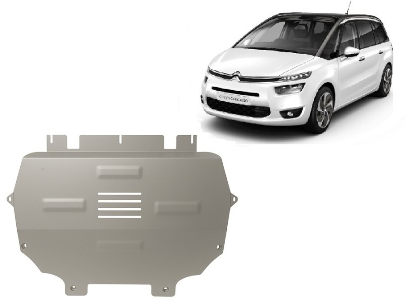 Aluminium Unterfahrschutz für Motor Citroen Picasso (2013-2018)