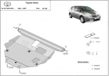 Stahl Unterfahrschutz für Motor Toyota Corolla Verso (2002-2008)