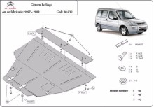 Stahl Unterfahrschutz für Motor Citroen Berlingo (1997-2008)