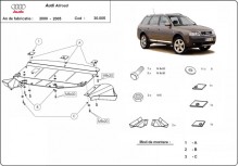 Stahl Unterfahrschutz für Motor Audi Allroad A6 (2000-2005)