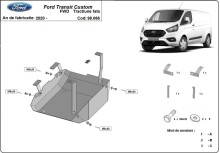 Stahl Unterfahrschutz für AdBluetank Ford Transit Custom (2020-2023)