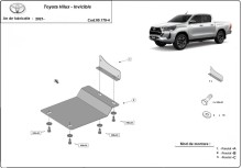 Stahl Unterfahrschutz für Sensoren der Marke Toyota Hilux (2021-2026)