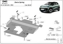Stahl Unterfahrschutz für Dacia Spring (2024-2026)