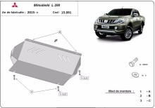 Stahl Unterfahrschutz für Kühler Mitsubishi L200 (2015-2026)