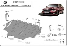 Aluminium Unterfahrschutz für Motor Skoda Superb (2008-2015)
